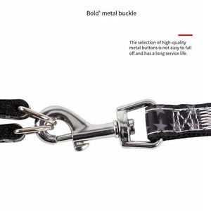 Tali Kekang Hewan Peliharaan Mewah Bahan Nilon & Poliester Berlapis, Dapat Disesuaikan, untuk <span class=keywords><strong>Golden</strong></span> Retriever, Dekorasi Personal, Gaya Fashion - Product Image 2