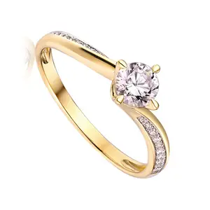 Luxury Top Quality 9K 14K 18K Gold Jewelry 2 Gram Vintage Pure Gold Ring