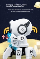 Robot intelligent électrique à six pattes, style TikTok, chantant et dansant, avec effets lumineux et sonores, évitement automatique d'obstacles, jouet en gros