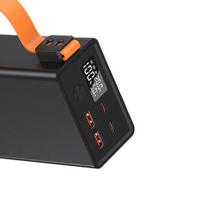 Banco de Energía Portátil para Laptop de 40000mAh, Carga Rápida PD de 100W, Salida de 65W, Luz LED para Camping, Pantalla Digital para MacBook, Tablet y Teléfono - Product Image 6