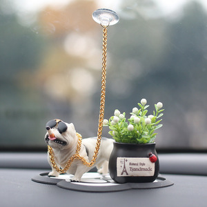 Bully Dog Car Ornament Resin Cartoon Decor Vehicle Center Console Decoration - Product Image 3