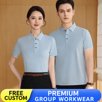 Chemise de serveur de restaurant OEM à manches courtes, uniforme, commande en gros