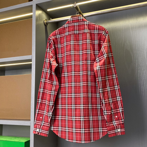 <b>Top</b>-quality Business-style Elegant Slim fit Casual Checkered Design Bur berry Vintage <b>Long</b> <b>sleeved</b> Shirt for <b>Men</b> - Product Image 5