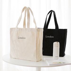 Sac de courses multifonctionnel de haute qualité, imprimé sur mesure, en coton robuste, sac fourre-tout en toile recyclée - Product Image 5