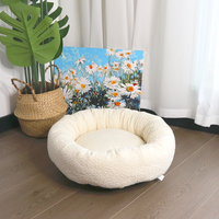Petopia Custom Design Hund Anti-Stress-Bett Großhandel Zwinger Atmungsaktive Erwärmung Cord Leinen bezug Solid Pattern DIY Optionen