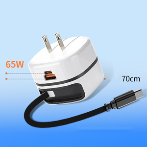 65W Gan Nhanh Chóng Sạc <span class=keywords><strong>3</strong></span> Trong <span class=keywords><strong>1</strong></span> USB Type-C Cổng Pd 25W USB-C Có Thể Thu Vào Cáp Power <span class=keywords><strong>Adapter</strong></span> Đối Với <span class=keywords><strong>iPhone</strong></span> 17 Samsung - Product Image 5
