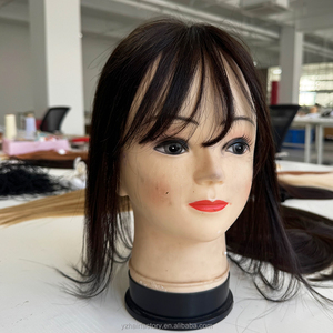 Nouvelle Frange Capillaire pour Femmes en Cheveux Humains Russes, Topper en Dentelle, Ligne de Cheveux Naturelle, Aspect Naturel - Product Image 1