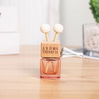 Bouteille de parfum de voiture de diffuseur d'huiles essentielles avec des clips, désodorisant de voiture d'aromathérapie, bouteille en verre de parfum coloré