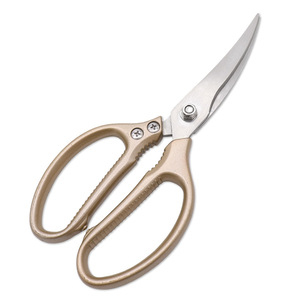 Stainless Steel <b>Kitchen</b> <b>Scissors</b> Gold Elbow Shape For Home Use Multi Purpose Bone Shears - Product Image 3
