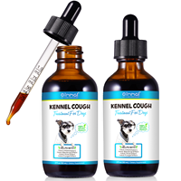 Traitement OIMMAL pour la Toux du Chien : Soulagement des Allergies, Complément Immunitaire pour la Toux Sèche et Humide, et les Ronflements – Flacon Compte-gouttes