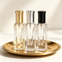 Botol Parfum Kaca Mini Kotak 8ml 10ml MUB Travel Portable dengan Tutup Crimp, Siap Kirim