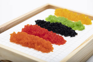 Œufs de poisson volant saumon <span class=keywords><strong>Tobiko</strong></span> assaisonnés, nourriture japonaise, surgelés BQF, en sachet et en boîte - Product Image 4