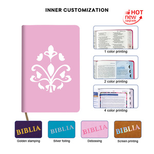 Vendita Calda: Bibbia in Inglese e Spagnolo Personalizzata con Logo, Bordo Dorato e Stampa UV a Quattro Colori - Product Image 5