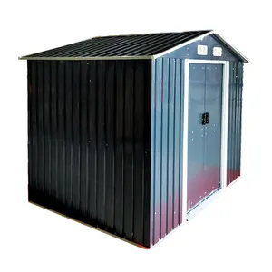 Outdoor Opslag Werpt Stevige Structuur Metalen Tuin Aan Huis 8X8 Loodsen En Utility Storage Fiets Schuur Amerikaanse Magazijn