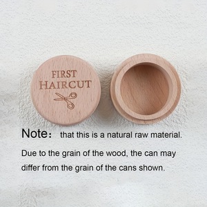 Boîte à souvenirs en <span class=keywords><strong>bois</strong></span> pour dents et cheveux de bébé, personnalisable, boîte à dents de lait gravée, boîte à souvenirs nouveau-né, rangement pour bijoux et bagues, vente en gros - Product Image 2