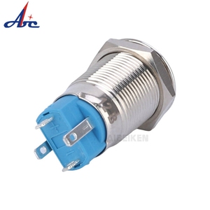 2024ปุ่มกดกันน้ำ8มม. 12มม. 16มม. 19มม. 22มม. สวิตช์เปิดปิดสวิทช์โลหะปุ่มกด - Product Image 6