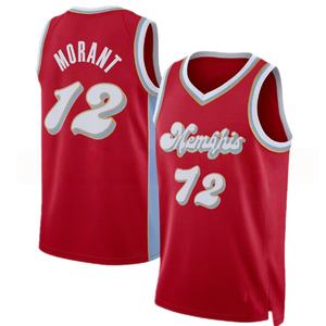 Memphis # 12 Morant City Edition Kinder-Basketballtrikot – Gestickte Logos, atmungsaktives Gewebe - Product Image 2