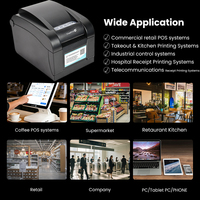 Printer Label Pengiriman Desktop DTP350 203dpi, Pembuat Label Thermal 3 Inci dengan USB untuk Ekspedisi & Gudang AS