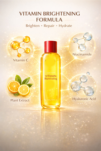 Tónico Facial Profesional con Vitamina C para el Cuidado de la Piel, Iluminador e Hidratante, Tónico Cosmético con Filtro de Brillo - Product Image 4