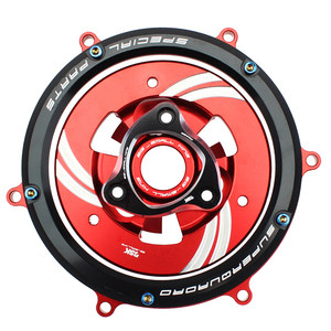 Pour Ducati 959/1199/<span class=keywords><strong>1299</strong></span> V2 <span class=keywords><strong>V4</strong></span> et OLIVER, couvercle d'embrayage transparent modifié avec design transparent - Product Image 5