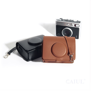 Étui rétro exclusif Caiul en cuir de litchi pour appareil photo Fujifilm <span class=keywords><strong>Instax</strong></span> <span class=keywords><strong>Mini</strong></span> <span class=keywords><strong>EVO</strong></span> Film - Product Image 3