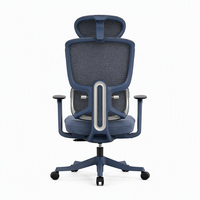 Chaise de bureau ergonomique de luxe en tissu, dossier haut, chaise de patron avec massage, pivotante, inclinable, repose-pieds pour cadre dirigeant