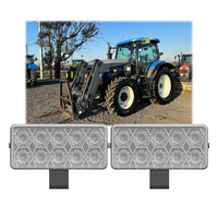 Phare de travail LED rectangulaire ECE R10 pour tracteur, faisceau large 30W, 12V 24V, pour machines agricoles New Holland