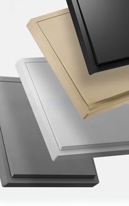 Cache-Interrupteur Simple Série Z, Panneau Doré PC, Interrupteur Mural Standard UE 10A, Durable, Carré 80*80mm pour la Maison - Product Image 4