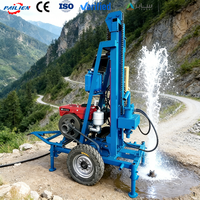 Foreuse hydraulique portable pour puits d'eau, profondeur 100m-200m, moteur diesel, machine de forage de petits trous