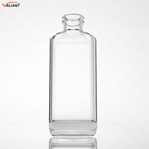 Bouteille à liqueur rectangulaire de luxe Super Flint 375 ml la plus <span class=keywords><strong>populaire</strong></span> avec bouchon en liège pour whisky, brandy, vodka, <span class=keywords><strong>gin</strong></span> - Product Image 2