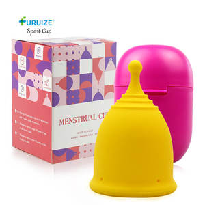 Furuize Supply OEM ODM Copa Menstruation Cupmate Wieder verwendbare Sport Silikon Menstruation tasse - Product Image 1