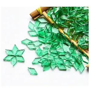 Tự làm Bộ dụng cụ khảm Thổ Nhĩ Kỳ đèn thủy tinh Gạch Mosaic cho hàng thủ công kim cương hình dạng đầy màu sắc kính màu miếng cho khảm dự án - Product Image 1