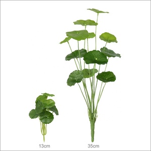 Chất Lượng Cao Giả Lụa Nhà Máy Lá Sen Nhân Tạo Bonsai Tán Lá Cho Trang Trí Sân Vườn - Product Image 2