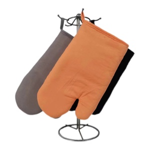 Manoplas de algodón impresas personalizables Guantes de cocina resistentes al calor para barbacoa y trabajo - Product Image 6