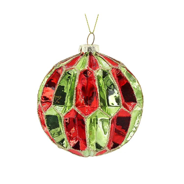 Hot Selling Zheng Tian Rot und Pink Green Glass Ball Charm