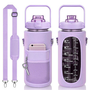 Hot 2025 amazones mode demi-gallon bouteille d'eau <span class=keywords><strong>2</strong></span> <span class=keywords><strong>litres</strong></span> sans bpa 64 oz bouteille en plastique de motivation - Product Image 6