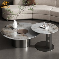 Table basse moderne de salon, style nordique, ronde, de luxe, ensemble de tables basses pour le salon, la maison