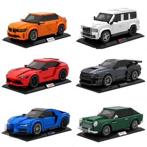 Modèle de blocs de construction de voiture de sport et de camionnette MOC personnalisés détaillés pour les fans de voitures, cadeaux, exposition et collection pour adultes - Product Image 2