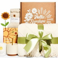 Coffret cadeau de Noël rose pour femmes - Kit avec bonnet de Père Noël, gobelet, bougie et sac bonhomme de neige - Cadeau de Noël pour les amis et la famille
