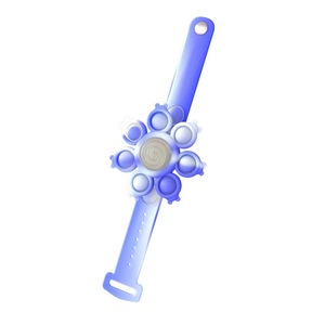 Silicone đẩy bong bóng dây đeo cổ tay trẻ em xem hình bong bóng Thần Tài Spinner Tự nhiên Ladybird TIE DYE bóp phát sáng nó Thần Tài Vòng đeo tay - Product Image 4