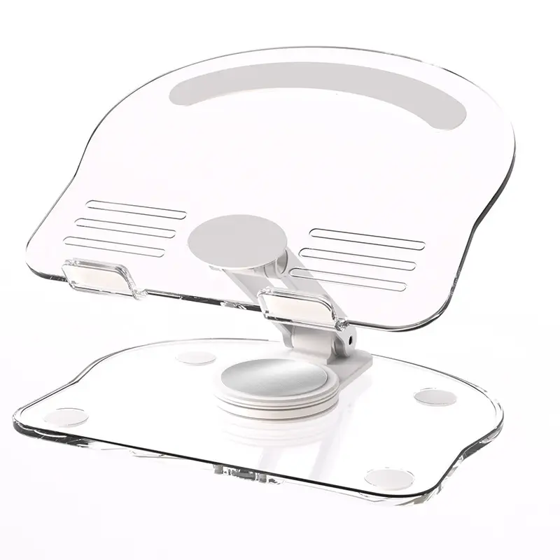 hot selling tablet stand 360 rotating acrylic material wholesale custom foldable desktop mobile phone holder