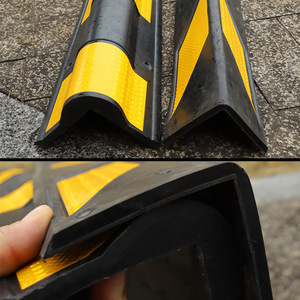Garage Anti Collision <b>Strips</b> Yellow Black <b>Rubber</b> 800x100x100mm For Parking Garage Factory High Strength Protection - Product Image 3