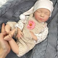 Lebensechte Zwillings-Silikon-Reborn-Babypuppe 50cm Vollsilikon Gewichteter Körper Realistische Berührung Sammlerpuppe zum Weiterverkauf