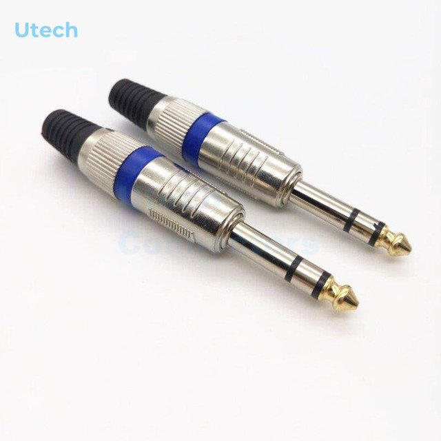 2026 6.5mm 1/4 inch 6.5 mm TRS stereo jack male plug 6.3mm 6.35mm connector