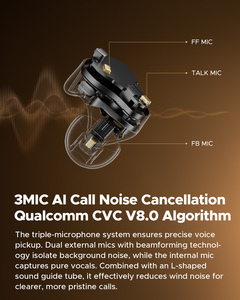 Soundpeats H3 <span class=keywords><strong>Triple</strong></span> Driver <span class=keywords><strong>Dynamic</strong></span> in Ear Auricular HIFI Música Auricular Auriculares con cancelación de ruido - Product Image 4
