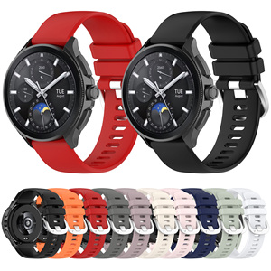 Correas de <span class=keywords><strong>Reloj</strong></span> Inteligente Deportivas de Silicona de Goma con Superficie Lisa de 22 mm BEEFLYPOWER para Honor <span class=keywords><strong>Xiaomi</strong></span> Watch 2 4 Pro - Product Image 2