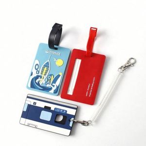 Wholesale Waterproof ID <b>Name</b> Paper Card Travel Leather Luggage Baggage Tags With Metal Buckle - Product Image 3