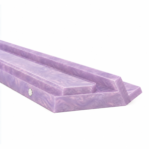 Support et pousseur de Mahjong en acrylique perlé lilas pastel de 20 pouces, accessoire de Mahjong américain personnalisé - Product Image 1