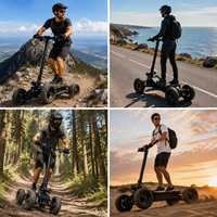 Trottinette électrique tout-terrain pliable MIA 11 pouces à 4 roues, avec corps inclinable, véhicule électrique 4x4 haute vitesse, directement de l'usine