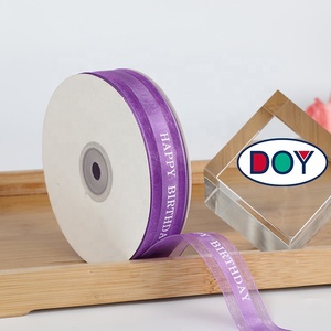 Nastro in Organza Personalizzato con Logo Stampato, 100% Poliestere con Bordo Metallico per Decorazioni e Confezioni Regalo - Product Image 5